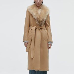 ZARA LONG WOOL BLEND COAT PREMIUM